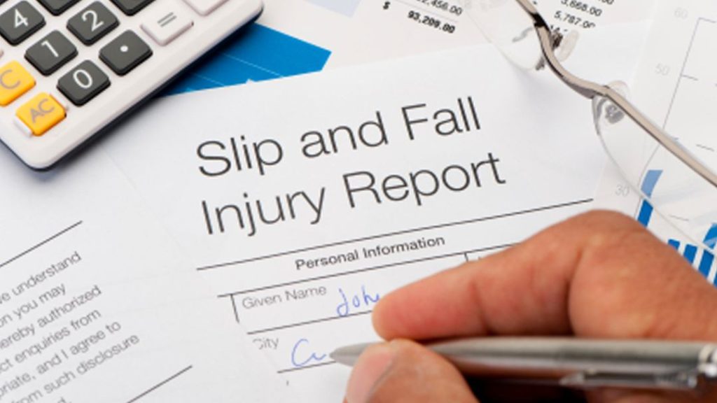 Slip Fall Injury Report